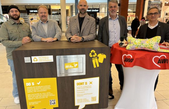 Nachhaltigkeit trifft soziales Engagement: Neuer Kleidercontainer Nachhaltigkeit trifft soziales Engagement: Neuer Kleidercontainer